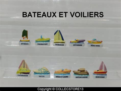 SERIE COMPLETE DE FEVES LES BATEAUX ET VOILIERS 2023 Fèves de