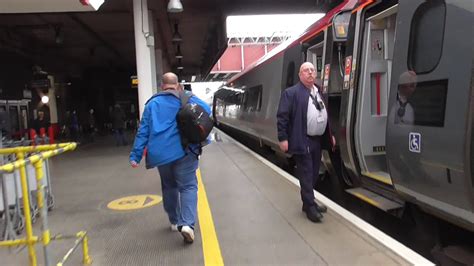 Virgin Trains Class 390 154 Arrivals And Departure Crewe For Liverpool Lime Street Youtube