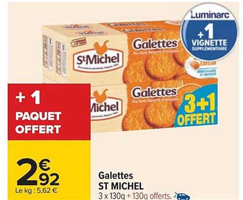 Promo Galettes St Michel Chez Carrefour