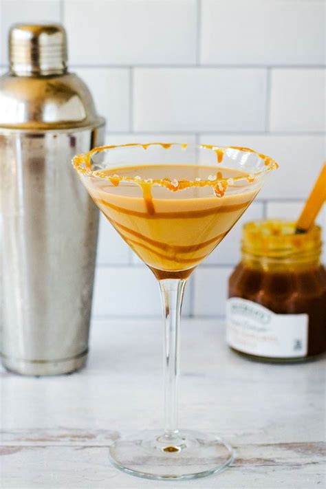 Easy Salted Caramel Martini For Dessert In A Glass - Coastal Wandering