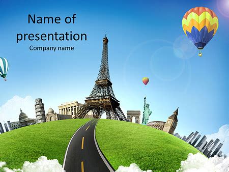 Wonderful European vacation PowerPoint Template & Backgrounds ID ...