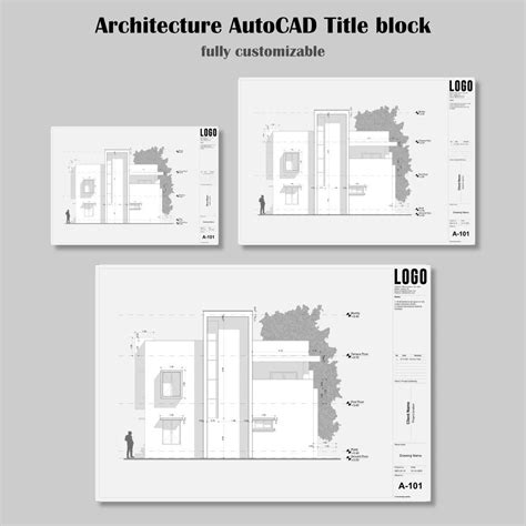 Architect Title Block Template Autocad Layout Format A4 A3 A2 Sizes