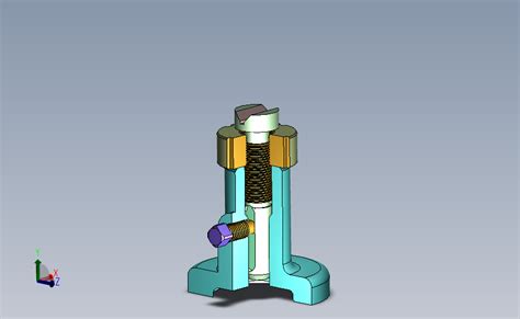 千斤顶solidworks 2006模型图纸下载 懒石网