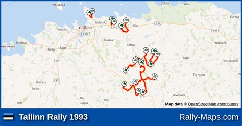 Maps Tallinn Rally 1993 Emv Rally