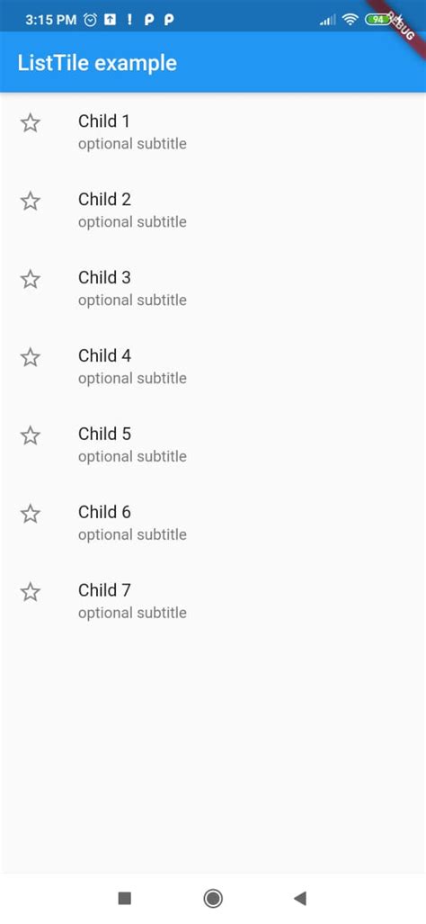 Listtile En Flutter