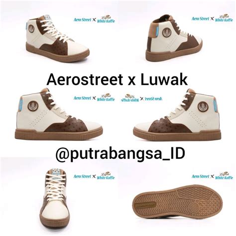 Jual Aerostreet Hoops X Luwak White Koffie Original Aerostreet X