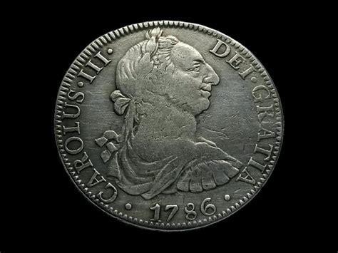 Spain Carlos III 1759 1788 8 Reales 1786 Mexico FM 26 75g Catawiki