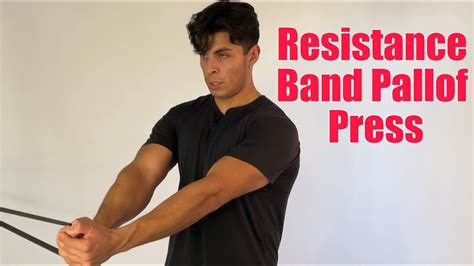 How To Resistance Band Pallof Press Youtube