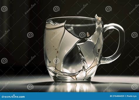 Cracked Glass Cup Ai Generated Stock Illustration Illustration Of Drink Object 276484459