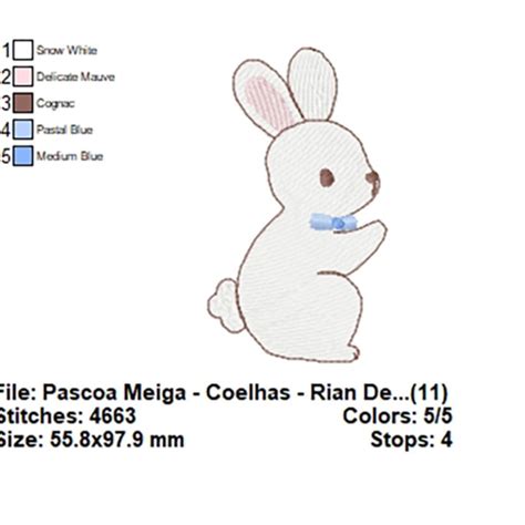 Matriz De Bordado Coelhinho Coelho De Menino P Scoa Elo