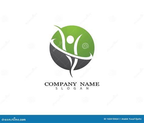 Wellness Logo Template Vector Icon Illustration Stock Vector