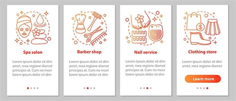 Linear Codesigned Mobile App Onboarding Page For Beauty Services Vector