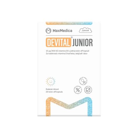 Maxmedica Devital Junior Twist Off Kapsula D Vitamin Za Bebe I Decu