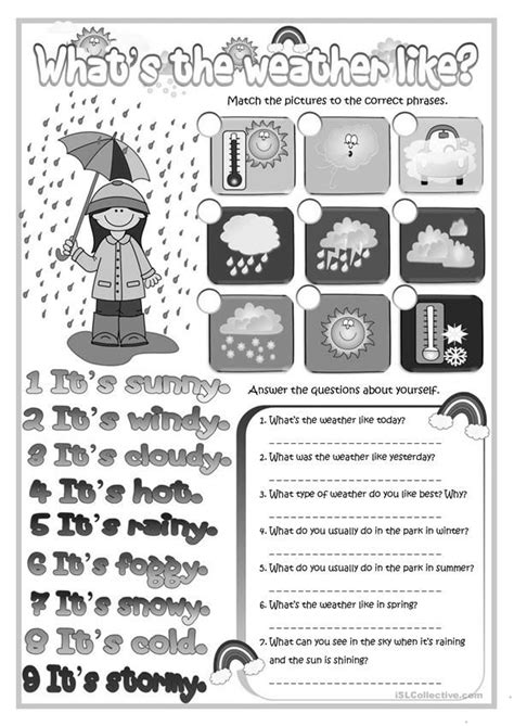 What S The Weather Like English Esl Worksheets For Distance Learning