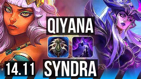 Qiyana Vs Syndra Mid Solo Kills Legendary Games