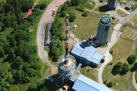 Luftbild Brotterode Funkturm Und Sendeanlage Auf Der Kuppe Des