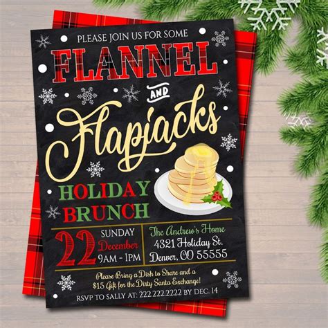 A Holiday Brunch Party With Pancakes On A Plate