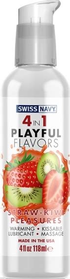 Swiss Navy In Playful Flavors Gel Straw Kiwi Pleasures