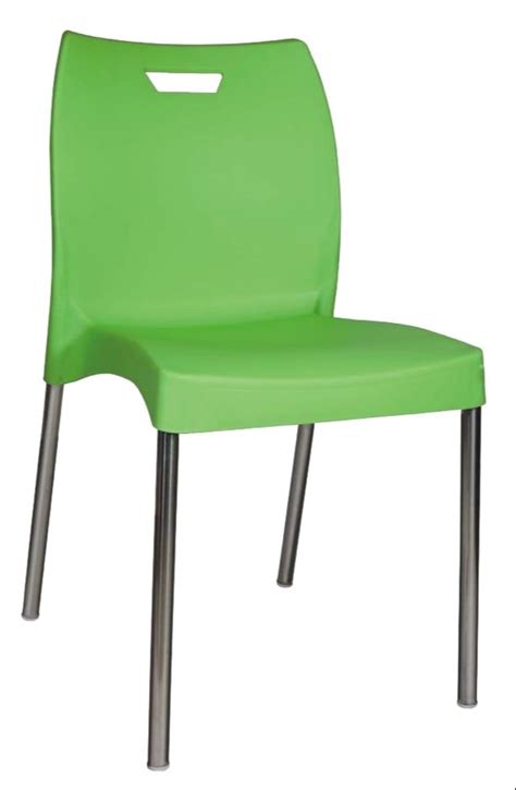 Plastic Cafeteria Chair With Stainless Steel Leg At Multani