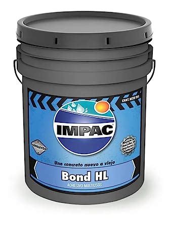 IMPAC Adhesivo Bond Hl Para Unir Concreto 19 Litros Amazon Mx