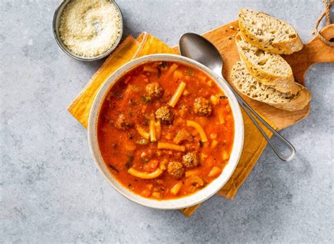 Tomatensoep Met Balletjes Recept Allerhande Albert Heijn