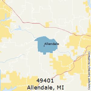 Allendale (zip 49401), MI