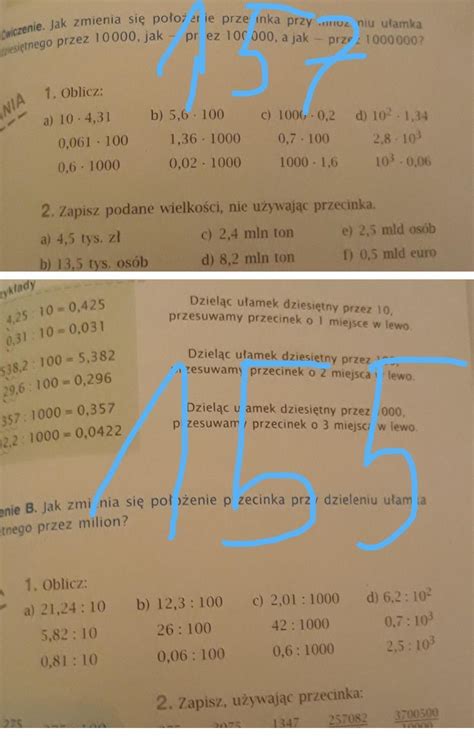 Matematyka Z Plusem Klasa 5 Zadanie 1 Str 155 I Zadanie 1 157 Brainly Pl