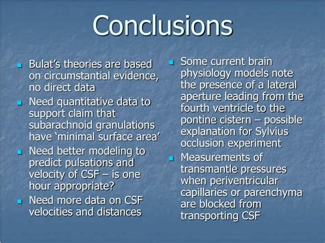 PPT Review Of The Hydrodynamic Model Of CSF Flow Including