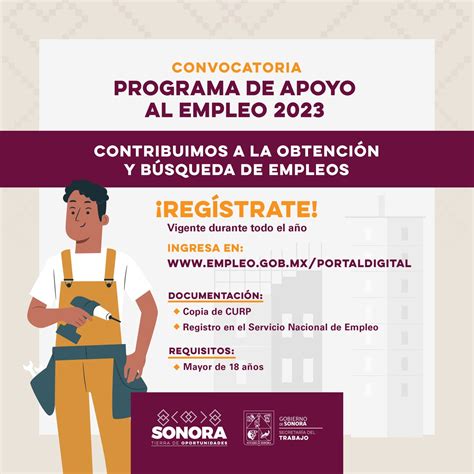 Gobierno Del Estado De Sonora On Twitter Programa De Apoyo Al Empleo