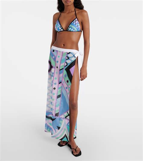 Vivara Bikini Top In Multicoloured Pucci Mytheresa