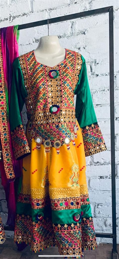 Traditional Afghani Handmade Embroidered Dress Afghani Kuchi Etsy