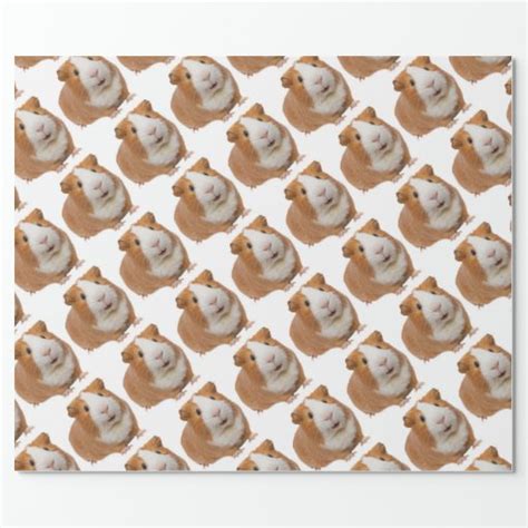 Red Guinea Pig Wrapping Paper Zazzle