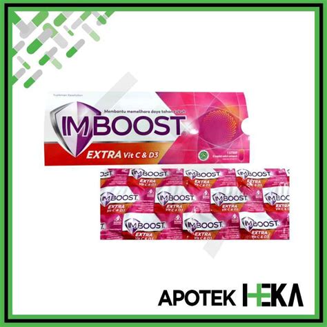 Jual Imboost Extra Vitamin C D3 Strip Isi 8 Tablet Suplemen Daya