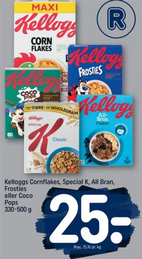 Kelloggs All Bran Morgenmadsprodukt Rema 1000 Januar 2023 Alle