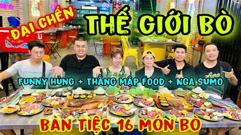 Cùng Chị NGA SUMO Và FUNNY HÙNG Đại Chiến 16 Món 2 Trang Menu Quán Thế