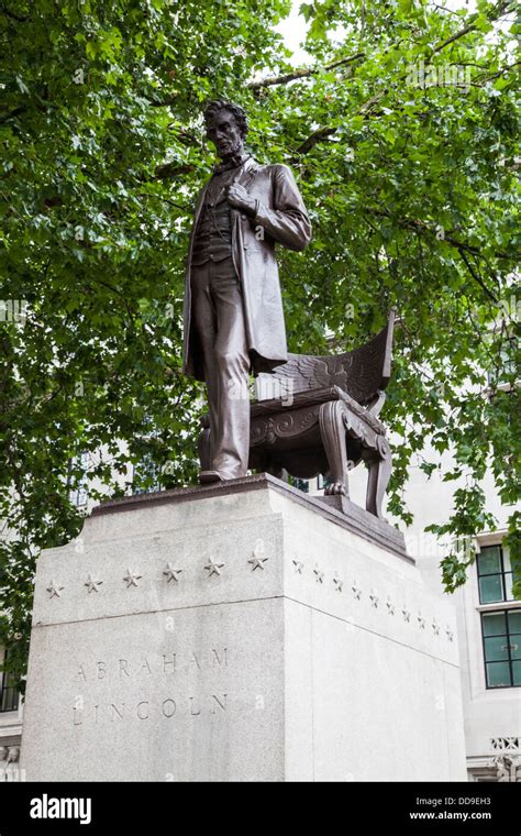 Statue of Abraham Lincoln in Parliament Square, London, England Stock ...