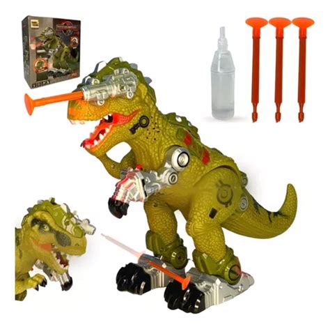 Dinossauro De Brinquedo Solta Fumaça Atira Anda Som E Luz MercadoLivre