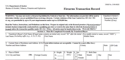 New FFL Form 4473 Imminent - A Change in Background Checks - Omaha ...