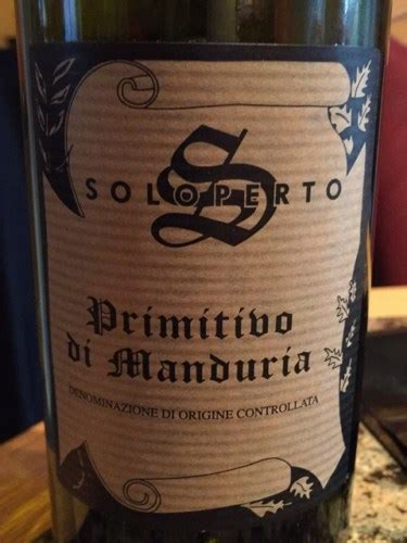 Soloperto Primitivo Di Manduria Vivino Us