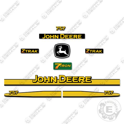 Fits John Deere 757 Decal Kit Mower Equipment Decals