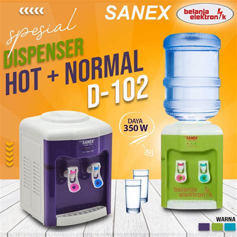 Jual DISPENSER AIR MINUM PANAS DAN NORMAL HOT AND NORMAL SANEX D 102