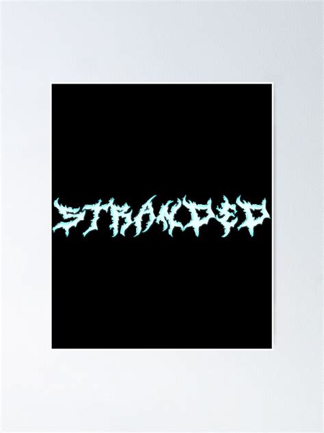 stranded logo poster  sale  hsdbyrachel redbubble