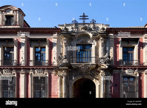 Facade Of The Spanish Baroque Architectural Style Archbishop Palace Of