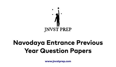 JNVST Navodaya Exam Previous Year Question Papers PDF - A Comprehensive ...