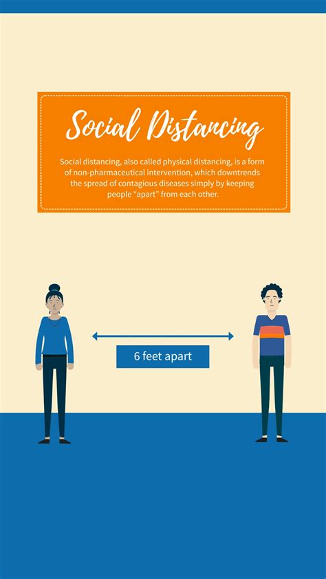 Social Distancing Animated Vertical Template Visme