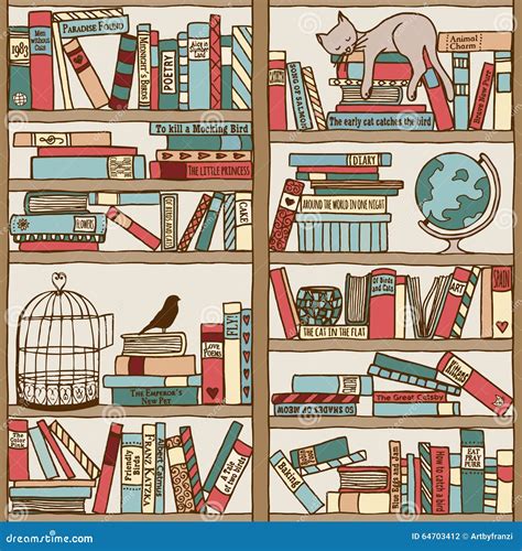 Bookshelf Cartoons, Illustrations & Vector Stock Images - 92764 ...