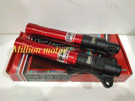 Dbs Bottom Tabung Shock Depan Variasi Buat Mio Fino Warna Merah