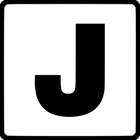 Letter J Svg File