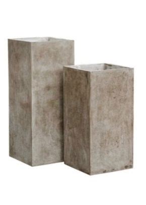 Column Planters Polished Plaster Home Garden Design Planters