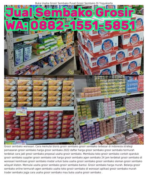 PPT 0882I55I585I WA Distributor Sembako Sleman Daftar Harga